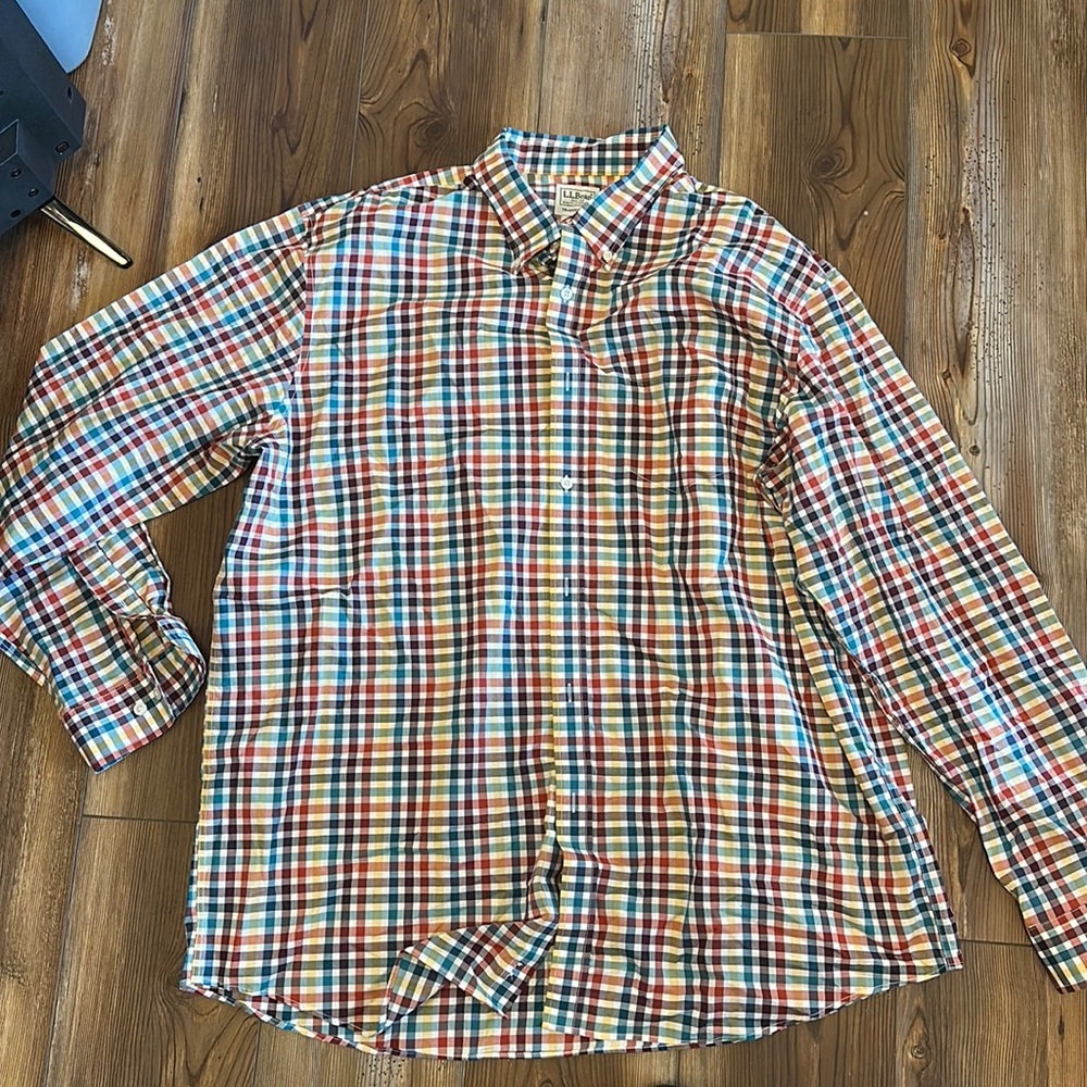 LL Bean long sleeve button down shirt